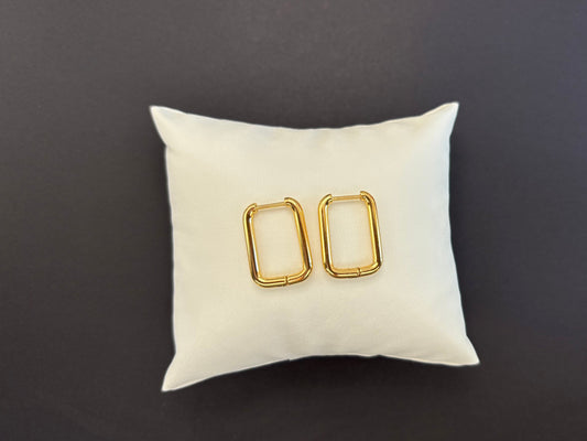 Créoles Rectangulaires Dorées